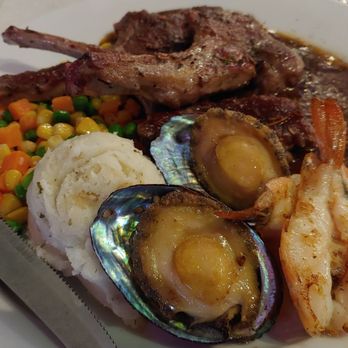 Alhambra Garden Café - Chef's special A: surf and turf with lamb chops, abalone, shrimp. Choice of rice or spaghetti, choice of soup, creme brulee for dessert. - Chinese Near Me - Alhambra, California Alhambra Garden Café - Chef's special A: surf and turf with lamb chops, abalone, shrimp. Choice of rice or spaghetti, choice of soup, creme brulee for dessert. - Chinese Near Me - Alhambra, California