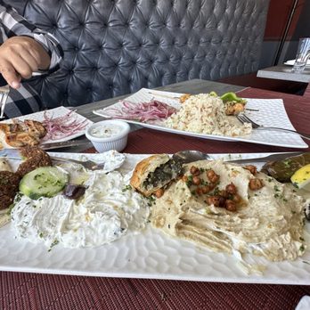 Moussaka Mediterranean Kitchen - Large Combo Plate - Mediterranean Near Me - San Leandro, California