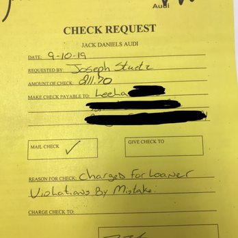 Jack Daniels Volkswagen - This was emailed to me, I never received the money. They stole $211 from me. - Car Dealers Near Me - Paramus, New Jersey