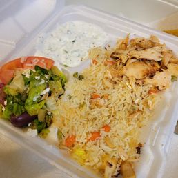 Here is the platter I purchased and had not touched. The amount of protein in this chicken platter is ridiculous and