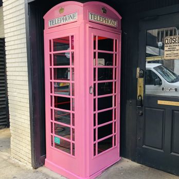 Full Coverage Painting And Flooring - a pink telephone booth - Painters Near Me Full Coverage Painting And Flooring - a pink telephone booth - Painters Near Me