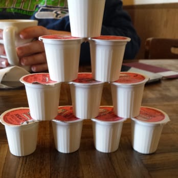 Elmer's Restaurant - Tower of creamers!!!!!! - Diners Near Me - Clackamas, Oregon