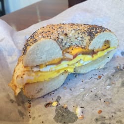 The Best NY Bagel Deli - Bacon egg and cheese!