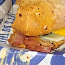 When I got the burger, it wasn't even room temperature, I could stick my hand on it, and it didn't even burn the slightest