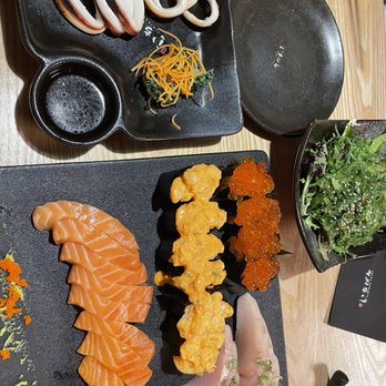 Ichiban Sushi - Grilled squid, salmon sashimi, salmon roe sushi and spicy scallops - Sushi Bars Near Me - Edina, Minnesota Ichiban Sushi - Grilled squid, salmon sashimi, salmon roe sushi and spicy scallops - Sushi Bars Near Me - Edina, Minnesota