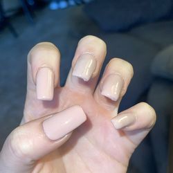 Sassy Nails and Spa - My "black French tip nails with a matte top coat"