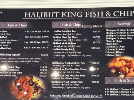 Menu photo 2 Halibut King Fish&Chips Whitby, ON