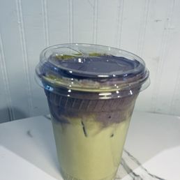 Ube Matcha Latte