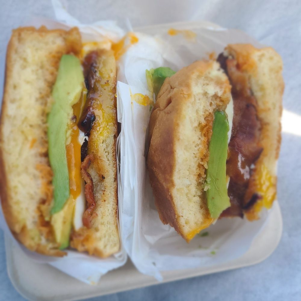 Eggspresso - #1 Bacon brioche w/avo added, so good and fresh - Breakfast & Brunch Near Me - Petaluma, California