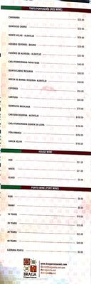 Menu photo 3 Braga Portuguese Restaurant Miami, FL