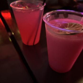 La Cantinita - Strawberry margarita (on the rocks) & Dragonfruit Margarita (frozen) - Mexican Near Me - Levittown, New York