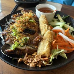 Lunch combo ($28.00); lemongrass chicken vermicelli with spring roll