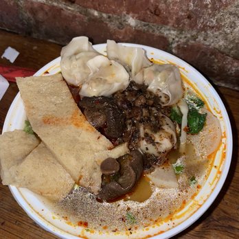 The Handpulled Noodle - veggie soup w/ veggie dumplings - Chinese Near Me - New York, New York