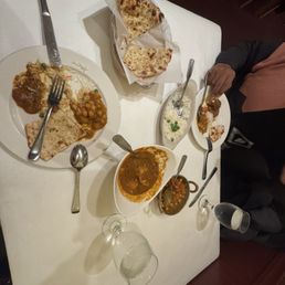 Garlic Naan Channa Masala Fish Xacuti Rice Garlic Naan Channa Masala Fish Xacuti Rice
