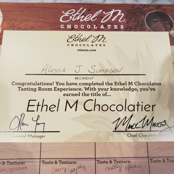 Ethel M Chocolates - Completion certificate - Botanical Gardens Near Me - Henderson, Nevada Ethel M Chocolates - Completion certificate - Botanical Gardens Near Me - Henderson, Nevada