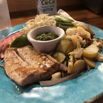 Roosters - Mahi-mahi paleo plate - Tacos Near Me - Mobile, Alabama Roosters - Mahi-mahi paleo plate - Tacos Near Me - Mobile, Alabama