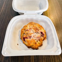 Roast Rider Coffee + Tea - Cranberry orange scone