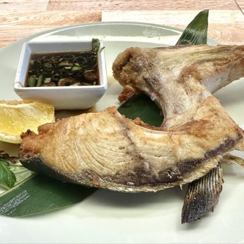 Sushi Hama - Grilled Yellow Tail collar fresh cooked to perfection! Juicy...yum!! - Sushi Bars Near Me - Seal Beach, California Sushi Hama - Grilled Yellow Tail collar fresh cooked to perfection! Juicy...yum!! - Sushi Bars Near Me - Seal Beach, California