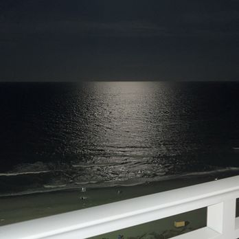 Courtyard by Marriott Myrtle Beach Oceanfront - Night view from balcony - Hotels Near Me - Myrtle Beach, South Carolina