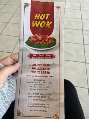 Menu photo 5 Hot Wok Jacksonville, FL Menu photo 5 Hot Wok Jacksonville, FL