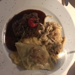 The roast beef is fork tender and the ravioli is delicious! The roast beef is fork tender and the ravioli is delicious!