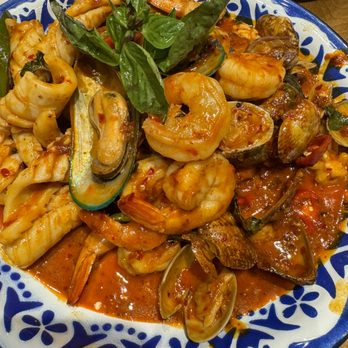 Koh Lipe - prik pao talay (smoked chilli seafood platter) - Thai Near Me - Scarborough, Ontario
