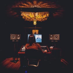 Vital Companies - Laura L., our Media Manager, in one of our video editing suites.