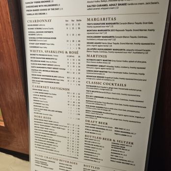 Ted's Montana Grill - Drink Menu - American Near Me - Charlotte, North Carolina Ted's Montana Grill - Drink Menu - American Near Me - Charlotte, North Carolina