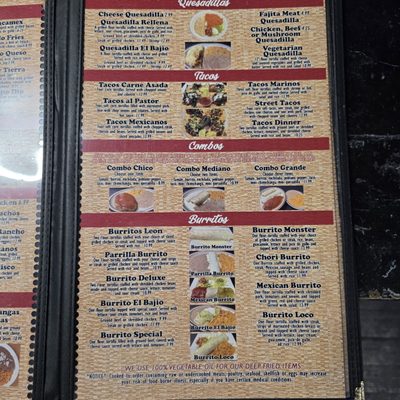 Menu photo 1 El Bajio Mexican Restaurant Lepanto, AR