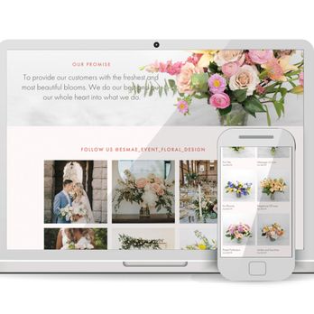 VIVIDDD Design & Development - Esmae Floral Design - Squarespace Website - Web Design Near Me