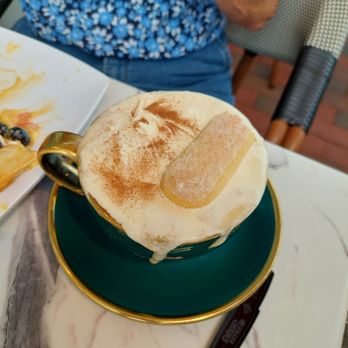 The French Cafe - Tiramisu latte....very sweet.  A lot of cream and too little coffee. - Coffee & Tea Near Me - Winter Garden, Florida