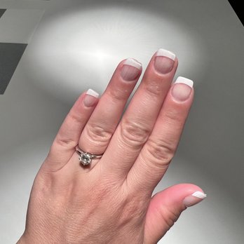 Oceanshine Salon & Day Spa - Mary's perfect white tips with NO DRILL! - Day Spas Near Me - Oceanside, California Oceanshine Salon & Day Spa - Mary's perfect white tips with NO DRILL! - Day Spas Near Me - Oceanside, California