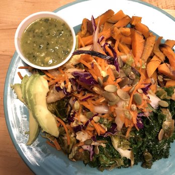 Laughing Planet - Harvest Bowl, subbed tempeh with roasted brussels! - Vegetarian Near Me - Reno, Nevada