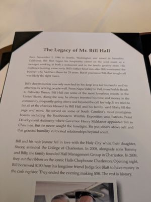 Menu photo 2 Halls Chophouse Charleston, SC
