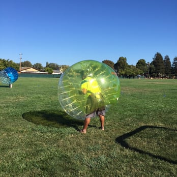 BubbleBlitz Soccer - My grandpa's never too old to play sports, especially when it comes to Bubble Soccer! - Archery Near Me
