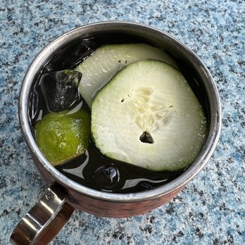 Doc's Marina Grill - Cucumber vodka Moscow mule - American Near Me - Bainbridge Island, Washington Doc's Marina Grill - Cucumber vodka Moscow mule - American Near Me - Bainbridge Island, Washington