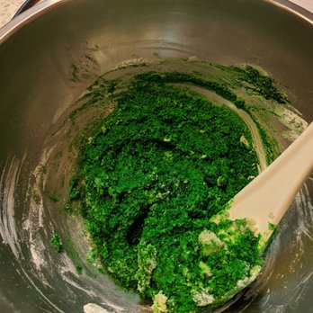 Mille-Feuille Bakery - Pistachio macaron shells in the making! - Bakeries Near Me - New York, New York
