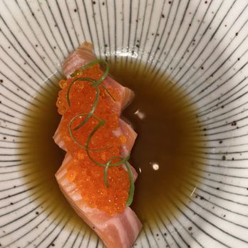 Ukiah - Raw sliced salmon with added smoked trout roe - Asian Fusion Near Me - Fort Lauderdale, Florida Ukiah - Raw sliced salmon with added smoked trout roe - Asian Fusion Near Me - Fort Lauderdale, Florida
