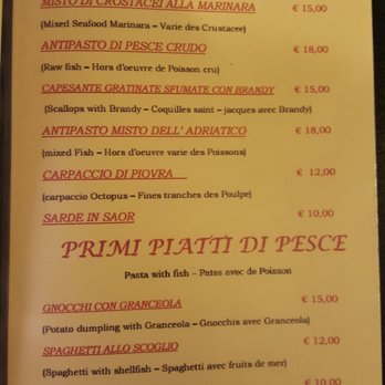 Primavera - Menu - Page 2 (11/09/17). #Venice #Italy #ItalianFood - Italian Near Me - Venezia, VE