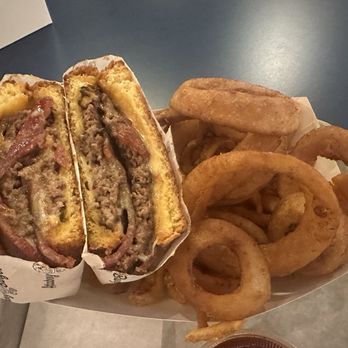 Attaboy Burger - Texas toast w/ bacon and a 50/50 - Burgers Near Me - Las Vegas, Nevada