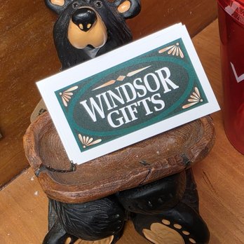 Windsor Gifts - A black bear card holder holder their business cards. - Flowers & Gifts Near Me - Roanoke, Virginia