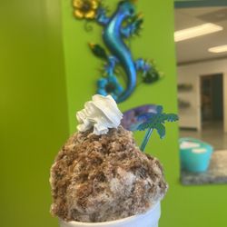 Tropical Sunrise Shaved Ice & Smoothies - Coffee shaved ice with caramel
