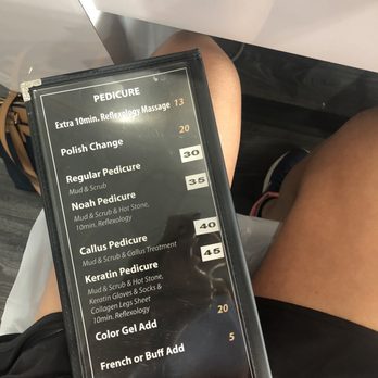 Noah Nails - Pedicure menu - Nail Salons Near Me - Rocky Hill, Connecticut
