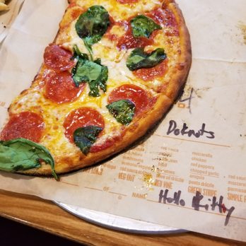 Blaze Pizza - Spinach and pepperoni - Salad Near Me - Torrance, California Blaze Pizza - Spinach and pepperoni - Salad Near Me - Torrance, California