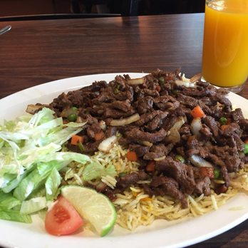 Sahan Restaurant - Beef stew (suqaar) with rice ($15) - ask for hilac on the side; it's quite hot - Steakhouses Near Me - Scarborough, Ontario Sahan Restaurant - Beef stew (suqaar) with rice ($15) - ask for hilac on the side; it's quite hot - Steakhouses Near Me - Scarborough, Ontario