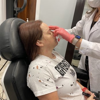 Z Medi Spa - Brow lift in progress - Medical Spas Near Me - Spring, Texas