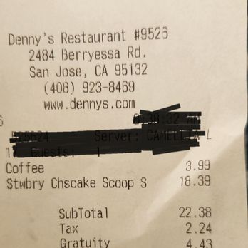 Denny's - This breakfast was definitely NOT worth $29! - Diners Near Me - San Jose, California Denny's - This breakfast was definitely NOT worth $29! - Diners Near Me - San Jose, California