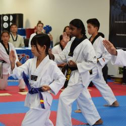 Hi5 Taekwondo - Granite Bay - Demo team performed on the Grand Opening