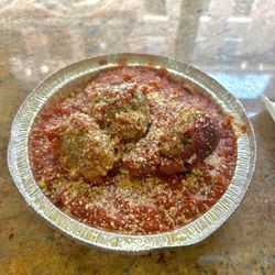 Pasta with 3 Meatballs and Marinara Sauce