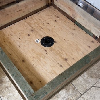 Excel Shower Pans - Properly Blocked Shower Pan with Correct Hot Mop Drain ! - Waterproofing Near Me Excel Shower Pans - Properly Blocked Shower Pan with Correct Hot Mop Drain ! - Waterproofing Near Me